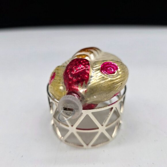 Vintage Moth Glass Christmas Ornament Germany 2.5" - Picture 6 of 6